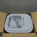 35-40 Lbs Airtight Dog Food Storage Container, Collapsible Dog Food Container with Lid, Wheels, Date Track,Large Pet food storage Container for Rice,Flour,Dog Food Scoop and 2PCS Containers (Grey/45 lbs)