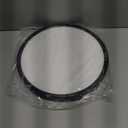 hykolity 12 Inch Selectable CCT LED Round Flat Panel Light, 24W 3000K/4000K/5000K, Edge-Lit Flush Mount Ceiling Light Fixture for Kitchen, Bedroom, Laundry and Closet RoomBlack