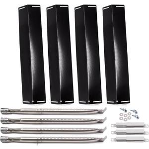 Replacement Parts for Charbroil 463211514 463211513 463211512 463211516 463211511 Classic 4 Burner Grills, 3 PCS Carry Over Tubes Carryover Tubes, 4 PCS Heat Tents Heat Shields, 4 Burners
