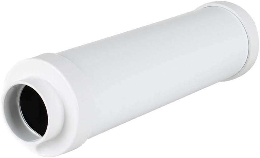 OVO ACCQP-01 Universal Muffler for Central Vacuum Systems, White