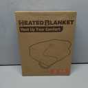 RALYSUN Electric Heated Blanket Throw Size 50"x60" - Dual-Sided with Microplush & Sherpa Fabric, 4 Heat Settings & 3 Hours Auto Off, Machine Washable - Berry