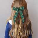 3 x doboi 6 Pcs Christmas Hair Bows for Girls - 4.3 Inches Handmade Toddler Bows With Alligator Clips - Glitter Hair Accessories for Baby Girls Teens Kids