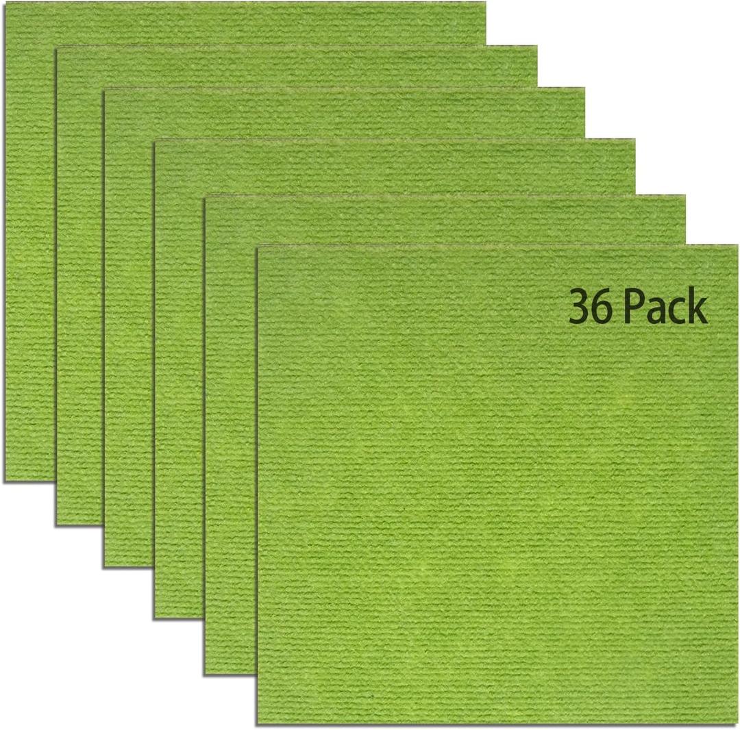 Peel and Stick Carpet Tile 12”x 12”Self Adhesive Floor Tiles 36Pcs DIY Anti-Slip Reusable Waterproof Squares Carpet for Living Room Bedroom