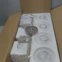 Gold Bathroom Light Fixtures, Modern Vanity Lights Over Mirror, Brushed Brass Wall Sconce Lighting 4-Light with Milky White Glass Ball Shades