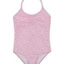 Billabong Girls' One-Piece Swimsuit with UPF 50+ Sun Protection, Quick Drying Bathing Suit, Pink Dream, 12