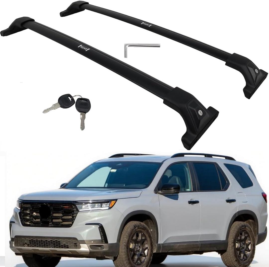 Upgraded 260lbs Lockable for 2023-2025 2026 Honda Pilot Roof Rack Cross Bars Rail Cargo Luggage Carrier Accessories