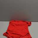 Tempt Me Two Piece Tankini Bathing Suits for Women One Shoulder Swim Top with Bottom Swimsuits (Small, Red)