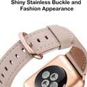 WFEAGL Compatible with Apple Watch Band 41mm 40mm 38mm 42mm(series 11 10) Women, Top Genuine Leather Band for iWatch SE 3 2 1 & Series 11 10 9 8 7 6 5 4 3 2 1