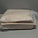 MUXHOMO 7 Pieces Queen Comforter Set, Soft Bed in a Bag Queen Size, All Season Bedding Set with Comforter, Flat Sheet, Fitted Sheet, Pillowcases & Shams, Beige