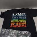 9 Year Old Bday Decorations Son Boy 9yr 9th Birthday T-Shirt, M Size