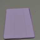 iMieet iPad 9.7 Case (2018/2017 Model, 6th/5th Generation), Smart Cover with Pencil Holder and Soft Baby Skin Silicone Back and Full Body Protection, Auto Wake/Sleep Cover (Clove Purple)