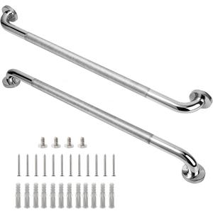 Shower Grab Bar, 2 Pack 32 Inch Bathroom Grab Bar, 1.25" Diameter 304 Stainless Steel Anti-Slip Grab Bars for Bathtubs and Showers, Handicap Shower Grab Bar for Seniors Elderly