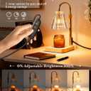 Marycele Candle Warmer Lamp with Timer & Dimmer - Mothers Day Gifts for Women Mom Her, Aesthetic Office Home Decor, Adjustable Height Wax Melter for Candle Jar & 3-Wick Candles (2 Bulbs Included)