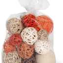 ANDALUCA Decorative Balls Bag Bowl Filler Home Decor (Orange)