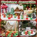 50 Pcs Christmas Mini Elf Figures Tiny Resin Elves Elf Legs Figurines Xmas Ornaments for Goodie Bag Fillers Winter Xmas Stocking Stuffers Birthday Gifts Table Decorations