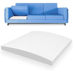 20" x 20" Couch Cushion Support for Sagging Seat High-Density Foam Sofa Cushion Support Couch Cushions Replacement Curved Furniture Seat