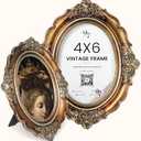 97 Decor Vintage Picture Frames 4x6 - Antique Oval Picture Frame 4x6, Ornate Gold Frame 4 X 6 For Tabletop And Wall Hanging Antique Wall Decor