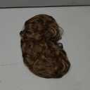 FLUFYMOOZ Ponytail Extension, 26 Inch Drawstring Ponytail Hair Extensions for Women Long Curly Wavy Ponytail Natural Synthetic Hairpiece for Women (26" Dark Ash Blonde with Highlights)