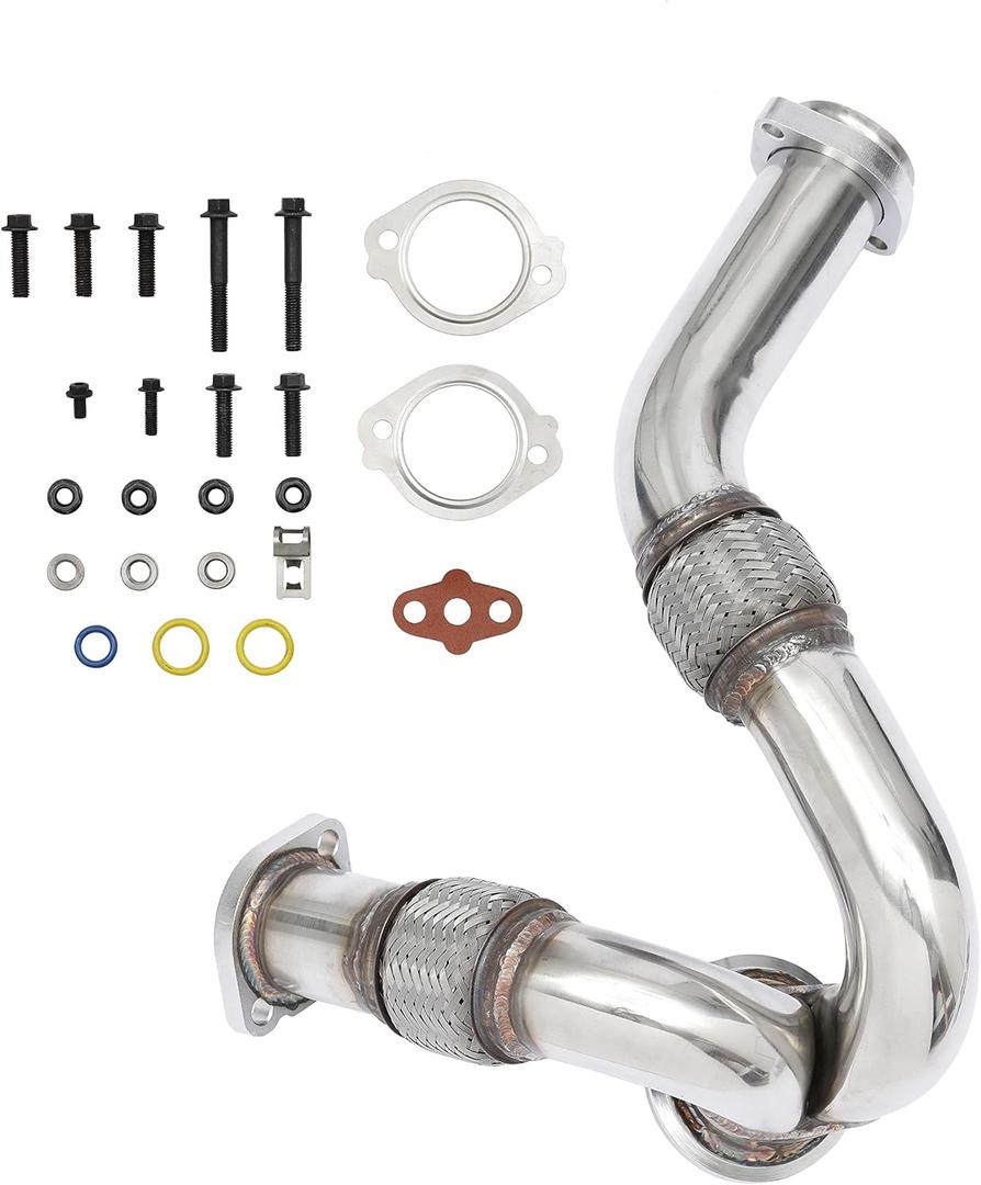 HQPASFY Turbocharger Y-Pipe Up Pipe for 2003-2007 Ford 6.0L Powerstroke Diesel Replaces# 679-011, 5C3Z6K854CA