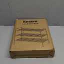 Kitsure Shoe Rack - Stainless Steel Shoe Organizer, Sturdy Shoe Rack for Closet and Front Door Entrance, Free Standing Shoe Shelf, Closet Organizers and Storage, 25.6" Wide - 3 Tier, Grey