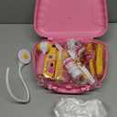 Meland Toy Doctor Kit for Girls - Pretend Play Doctor Set with Carrying Case,Stethoscope Toy & Dress Up Costume - Doctor Play Set for Girls Toddlers Ages 3 4 5 6 Year Old for Role Play Gift