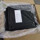 COMHOMA Living Room Furniture Set,Bonded Leather Sofa with Massage,Cup Holder Recliner Chair,3+2+1,Black