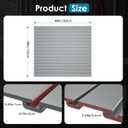 Brakki Slat Wall Paneling 4x4 Ft, Slatwall Garage Organizer Storage System
