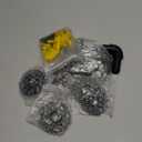 MUZIK 4 Pack Pipe Floating Shelf Bracket Heavy Duty, Black L Pipes Shelf Brackets Iron Shelving Brackets for Shelves - Vintage DIY Pipe Shelf (4*4 Inch)