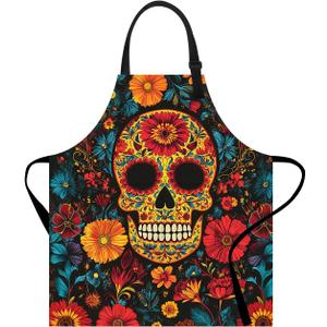ANNA QUEEN Funny Apron for Women Men with Pockets, Adjustable Kitchen Chef Aprons for Cooking Baking Gardening Cute Apron (#10)