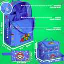 Get Trend Super Mario Boys Backpack, Lunch Bag & Pencil Case, 3 Piece Set
