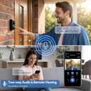 Video Doorbell Camera Wireless with Chime, Live View 2-Way Audio, Smart Ring Doorbell with HD Night Vision, Rechargeable Battery-Powered, 2.4GHz Wi-Fi Support, Cloud Storage, Advanced Home Security.