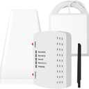 Cell Phone Booster for Home, Up to 6000 Sq.Ft,Cell Phone Signal Booster with 2 Indoor Antennas for Band 66/2/4/5/12/17/13/25,Boost 4G 5G LTE Data for All U.S. Carriers1