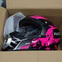 Youth Kids Motocross Helmet, ATV Dirt Bike Helmet, Off-Road BMX 4-Wheeler Full Face Motorcycle Helmet W/Goggles Gloves & Mask, DOT Approved (Colorful, X-Small)