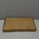 4 Tier Greeting Card Display Stand Wood Color Bamboo and Acrylic Sticker Display Stand Trading Card Holder Retail Photos Shelf for Vendors Craft Collection & Show