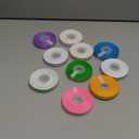 LaRibbons 3/8 Inch 100 Yards Grosgrain Ribbon Set 10 Yd/Roll 10 Rolls Striped and Polka Dot Spring Easter Craft Ribbon for Gift Wrapping Floral Bouquets Wedding Party Decoration