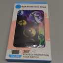 DLseego Cartoon Balls Switch Protective Case Cool Soft TPU Shell Shockproof Scratch Resistant Cover Joy-C Japanese Amine Skin with 4PCS Blue and Red Balls Thumb Grips Caps for Switch 2017