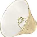 Aspen Creative 58026A, Bell Uno Lamp Shade, Jonquil Gold, 4" Top x 10" Bottom x 7" Slant Height, Slip UNO 33mm