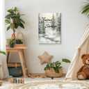 HIWX Winter Christmas Jesus Wall Decor, Christian Bible Verse Framed Canvas Painting Wall Art Decor, Jesus Is the Reason for the Season Wall Art Home Decoration for Church Bedroom Living Room, 11x14