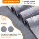 LOOBANI Washable Pee Pads for Dogs, 2 Pack 31 x 36 in Reusable Pee Pads for Dog Mat Puppy Mats Training Non Slip Whelping Mat for Dog Playpen, Crate, Car, Grey