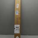 AURILOFT No Drill L-Shaped Vinyl Cordless Mini Blinds,White,34.5" Wx 36" H