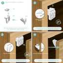 10 Pack Cabinet Locks Baby Proofing - SKYLA HOMES Children Proof Magnetic Cabinet Locks for Cupboard, Drawers, Adhesive Baby Proof Latches (10 Locks and 2 Keys)