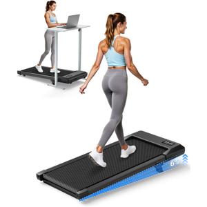 Superun Walking Pad with 6% Incline, Under Desk Treadmill for Home Office, 3 in 1 Portable Walking pad Treadmill with Remote Control, 2.5HP Quiet Mini Treadmills, 300 lbs Capacity