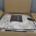 Vera Wang - King Comforter Set, Luxury Bedding Set with Matching Shams, Chic Room Essentials (Illusion Ivory, King)
