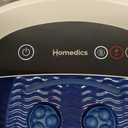 Homedics Shiatsu Bliss Footbath with Heat Boost, Foot Spa Massager, Deep Kneading Pedicure Tub, Vibrating Bubbles with Soothing Heat, Portable at-Home Spa