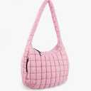 Puffer Tote Bag for Women, Quilted Tote Bag Puffer Bag, Large Quilted Crossbody Bags Carryall Bag, Hobo Bags for Travel