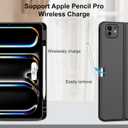 for iPad Pro 13 inch Case with Keyboard (M5 2025 / M4 2024), Magnetic Detachable Keyboard, Slim Smart Folio Cover with Pencil Holder for iPad Pro 13'' M4, Multi-Viewing Angles, Auto Sleep/Wake (Non-backlit Dark Black)