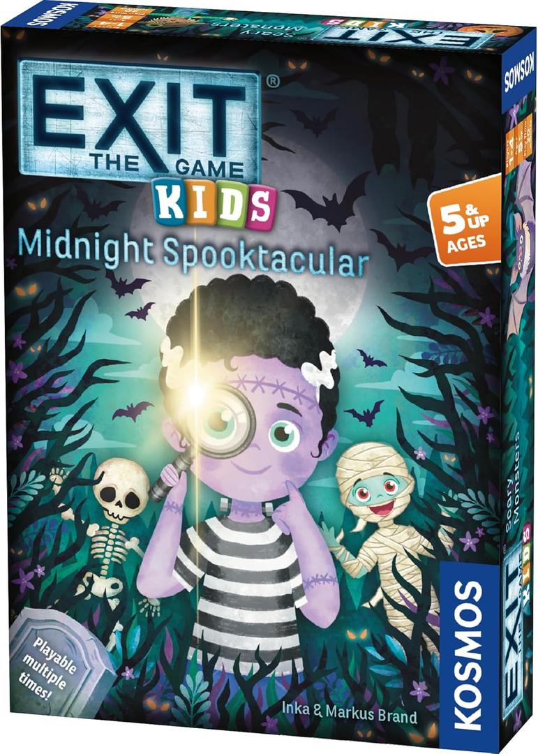 EXIT: The Game - Kids - Midnight Spooktacular, Fun Puzzle Mystery, Cooperative, 1-4 Players