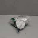 Halloween Trick or Treat Candy Bags LED Light Up Pumpkin Bucket, Collapsible Reusable Candy Basket, Fabric Tote Gift Goody Bags for Kids Halloween Party (White)