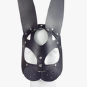 Women Sexy Bunny Mask,Sexy Role Play Rabbit Costume,Halloween Bunny Mask,Leather Animal Masquerade Rabbit Masks for Night Club Cocktail