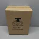 Industrial Semi Flush Mount Ceiling Light, 800 Lumen LED Bulb Included, Seeded Glass Shade Farmhouse Light Fixture for Hallway Corridor Kitchen Bathroom Bedroom Passway